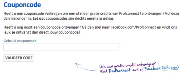 Facebook coupon