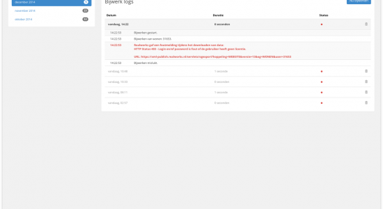 Informatie vanuit een foutieve log in de Realworks WordPress plugin
